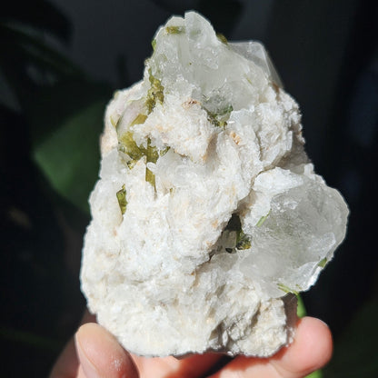 363g Watermelon Tourmaline & Quartz Specimen
