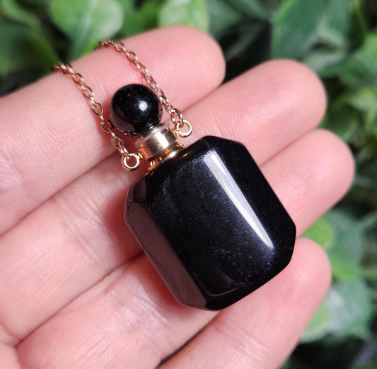 Black Obsidian Gemstone Jar