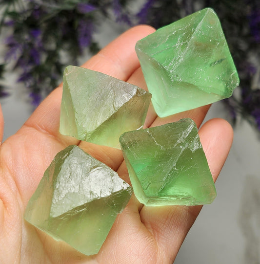 XL Green Fluorite Octahedron