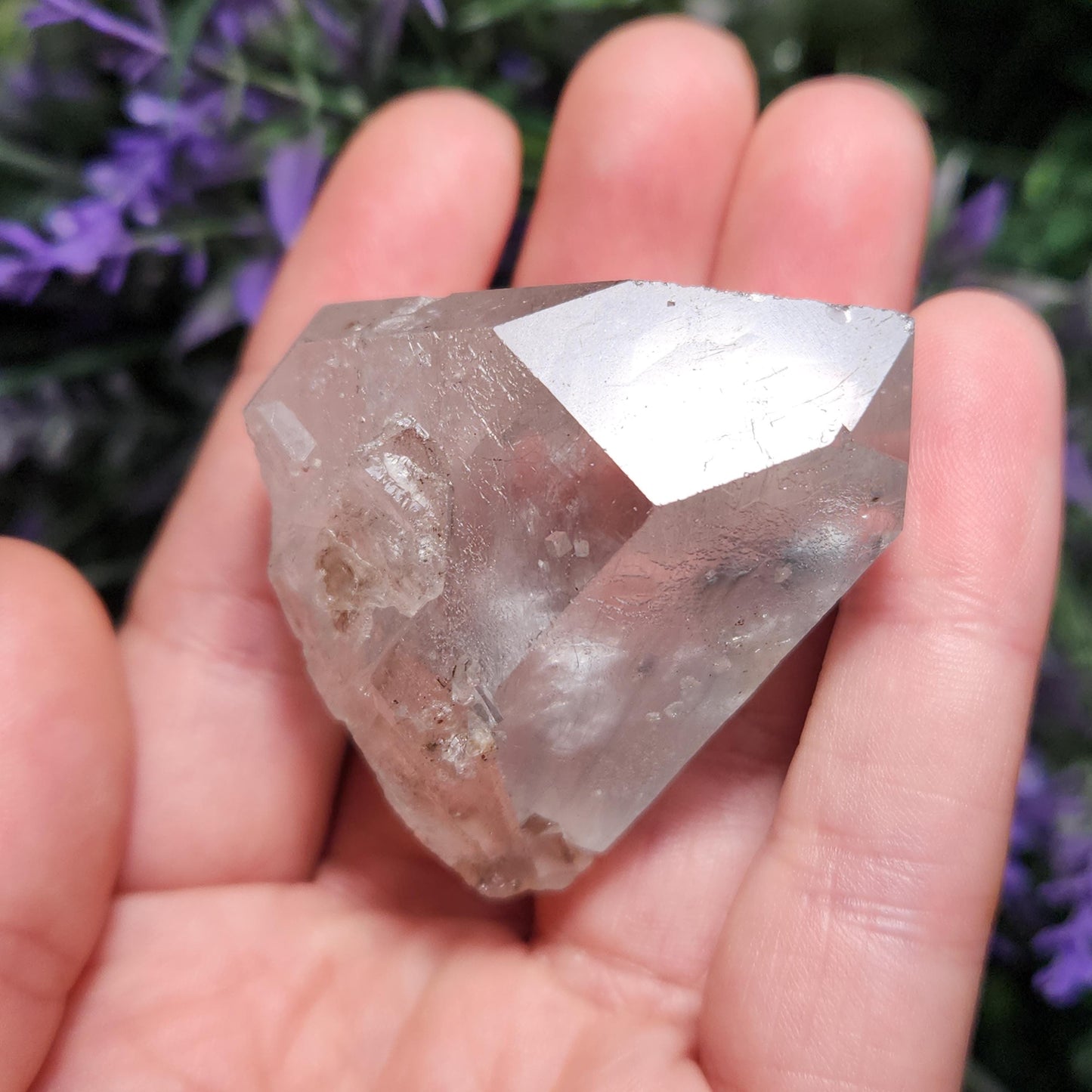 Fibrous Blue Tourmaline in Quartz