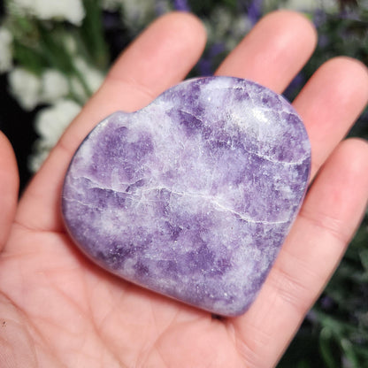 Lepidolite Heart