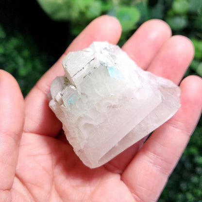Ajoite in Quartz Crystal Specimen: Polished Display Piece