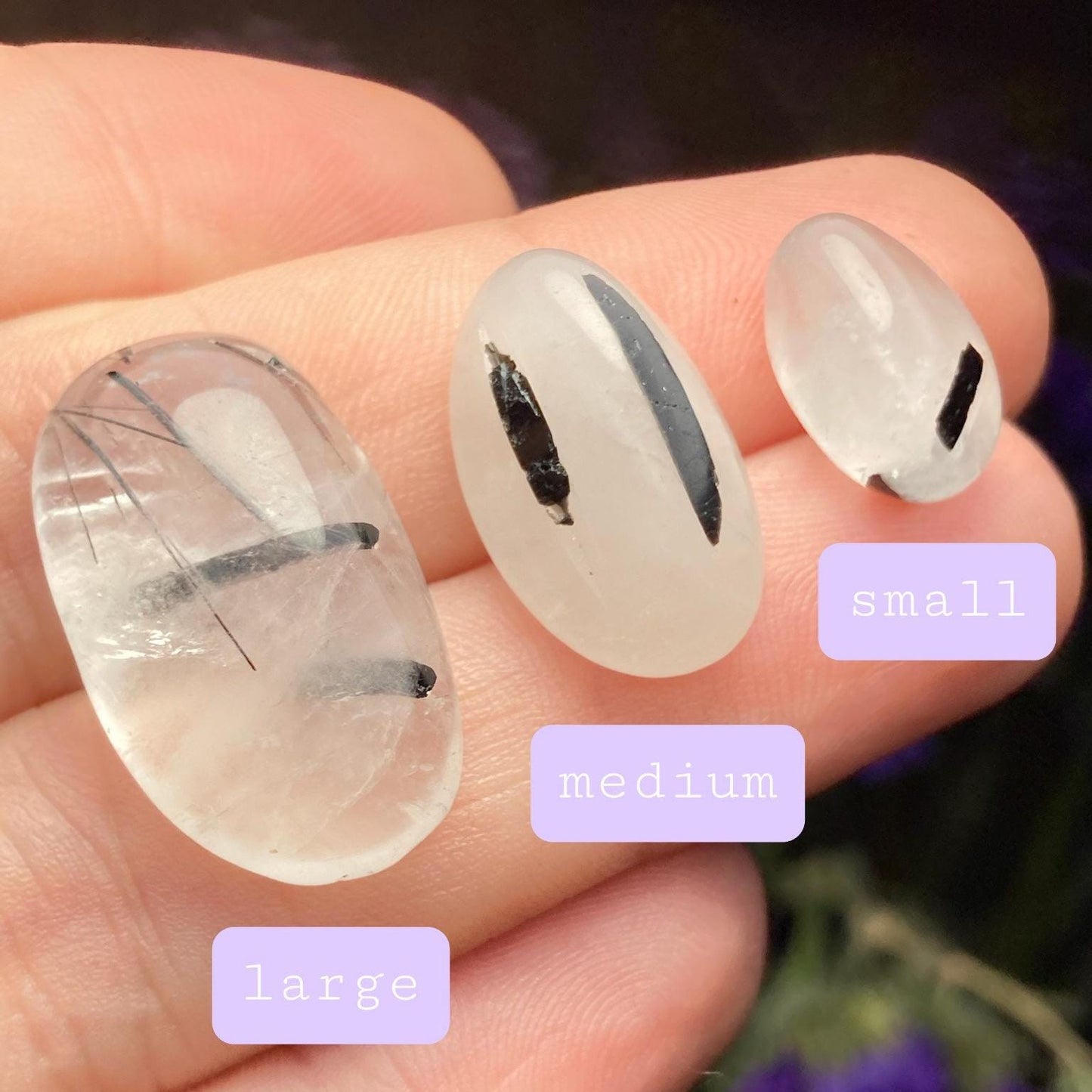 Black Tourmalinated Quartz