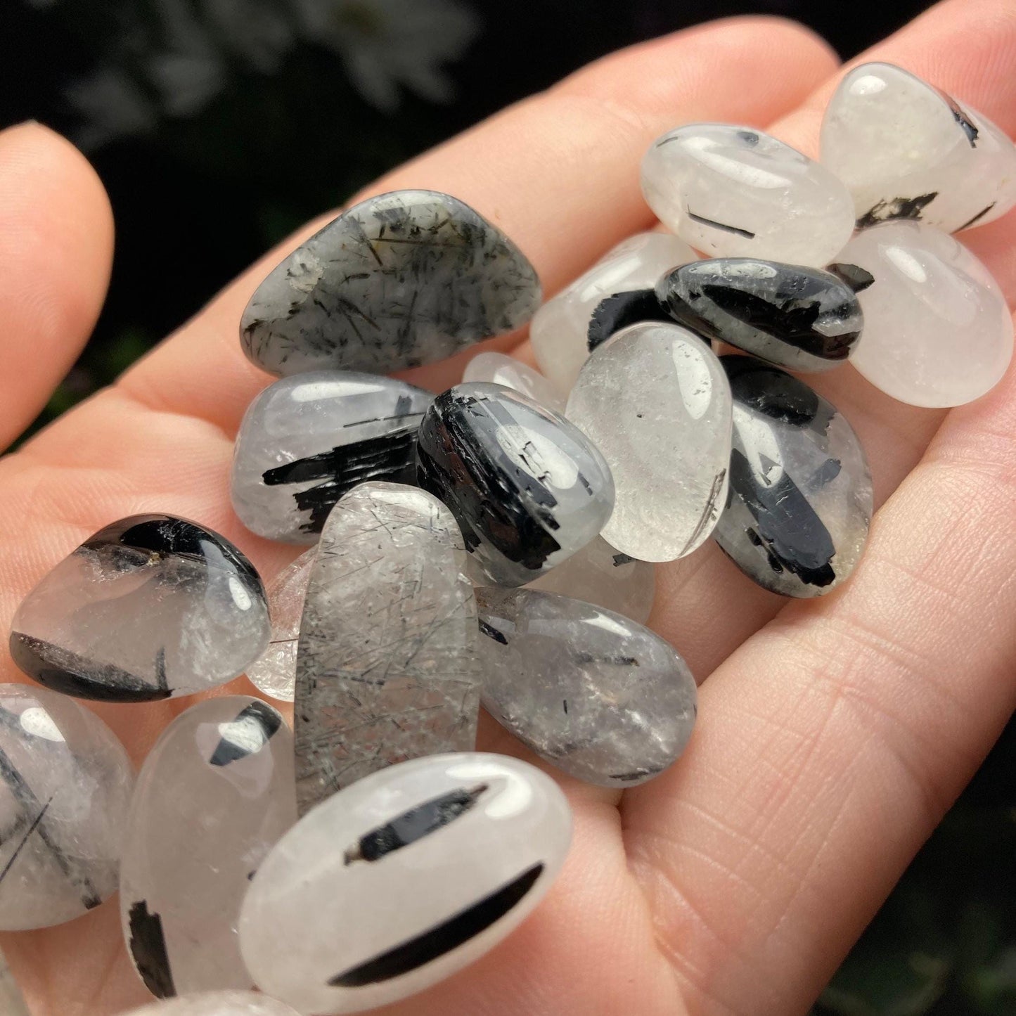Black Tourmalinated Quartz