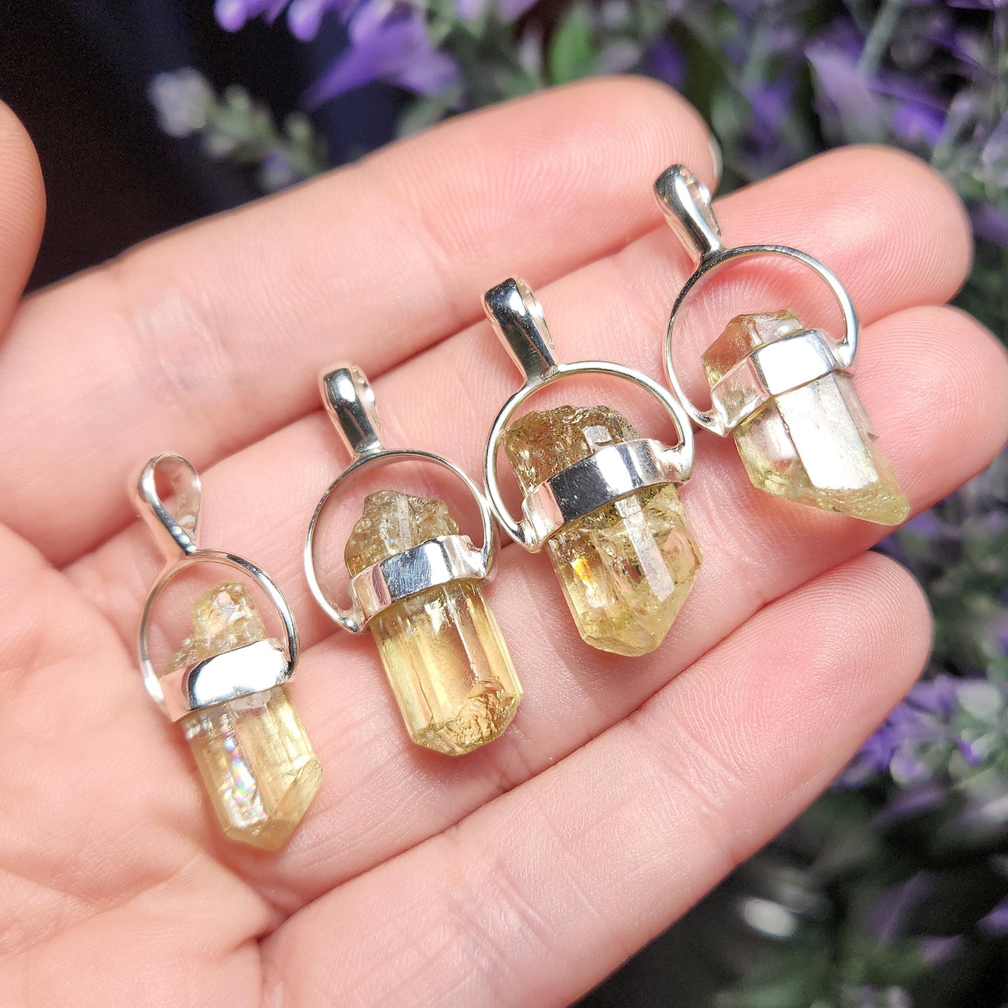 Golden Apatite Pendant