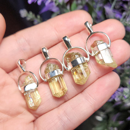 Golden Apatite Pendant