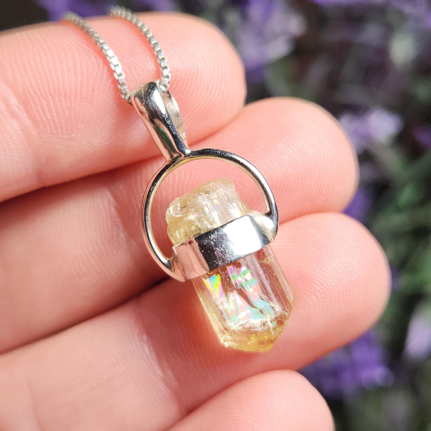 Golden Apatite Pendant