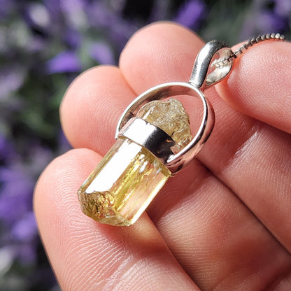 Golden Apatite Pendant