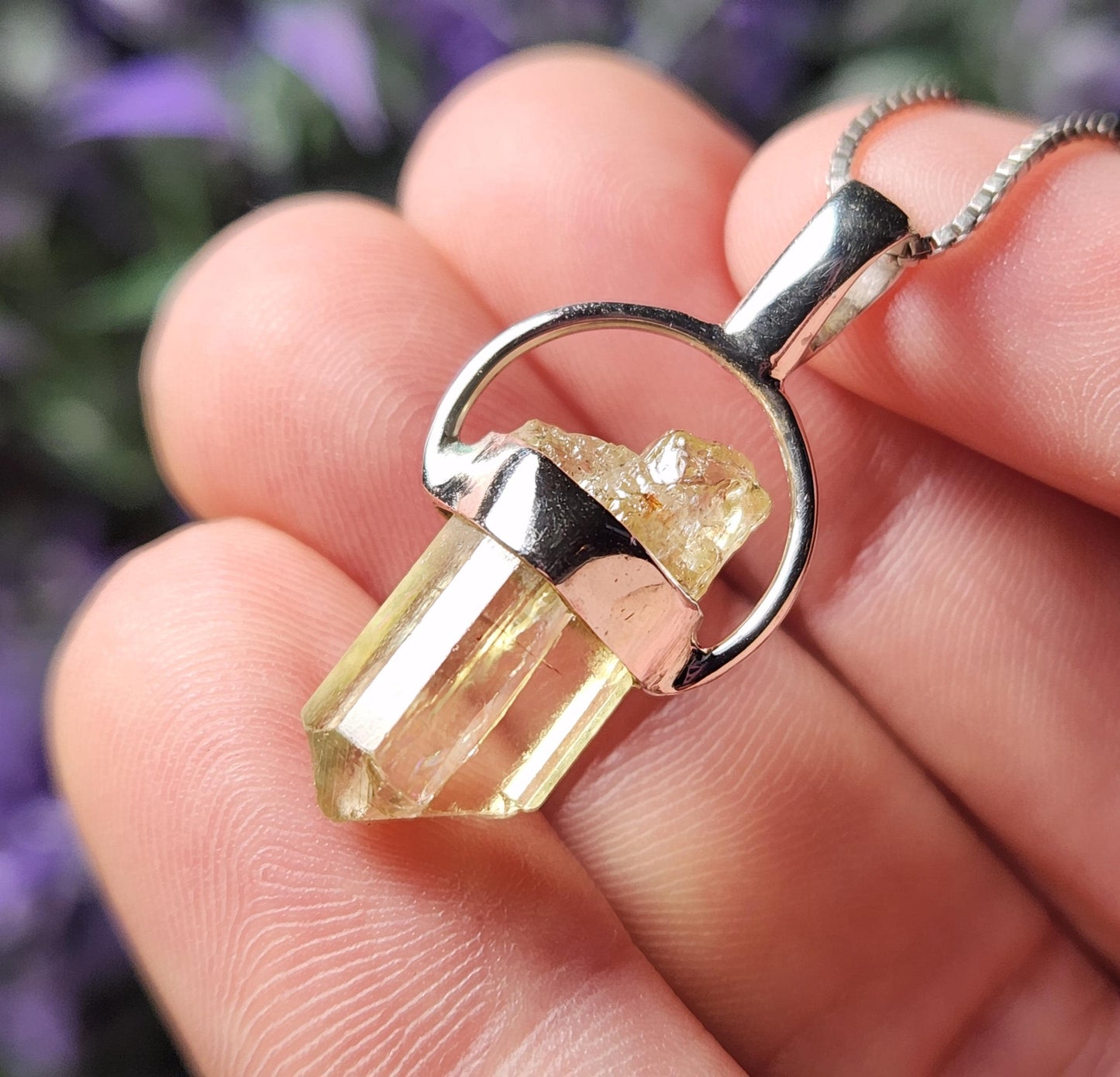 Golden Apatite Pendant