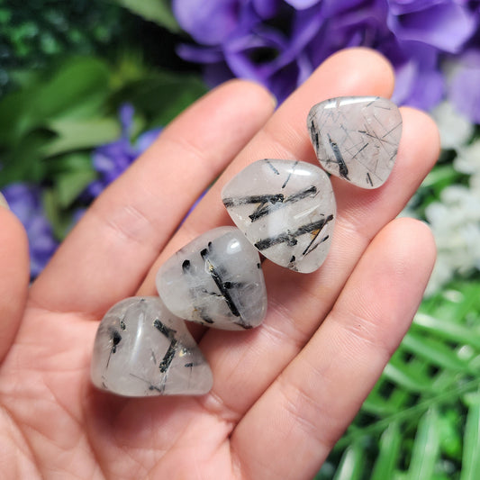 Black Tourmaline in Quartz