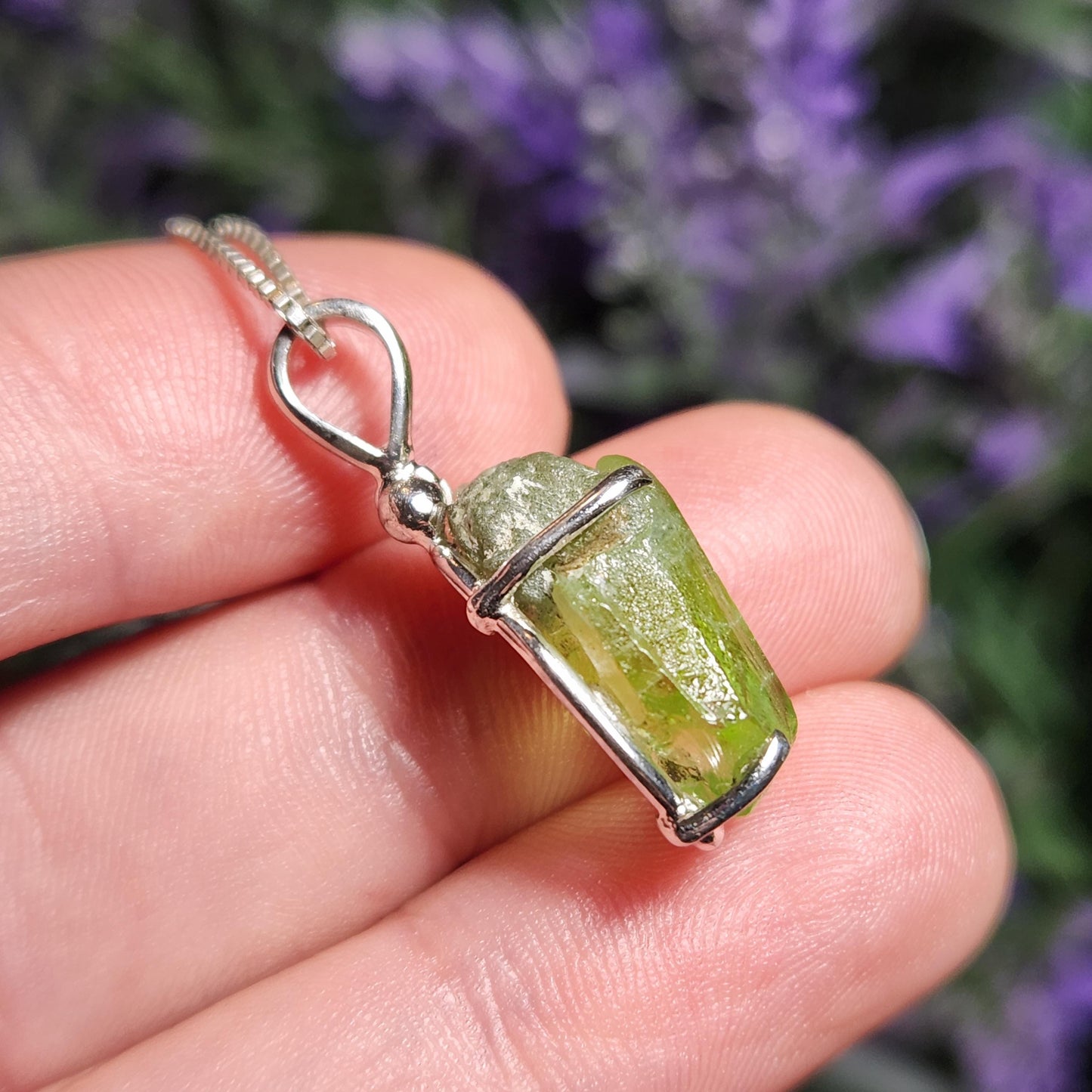 Terminated Peridot Pendant