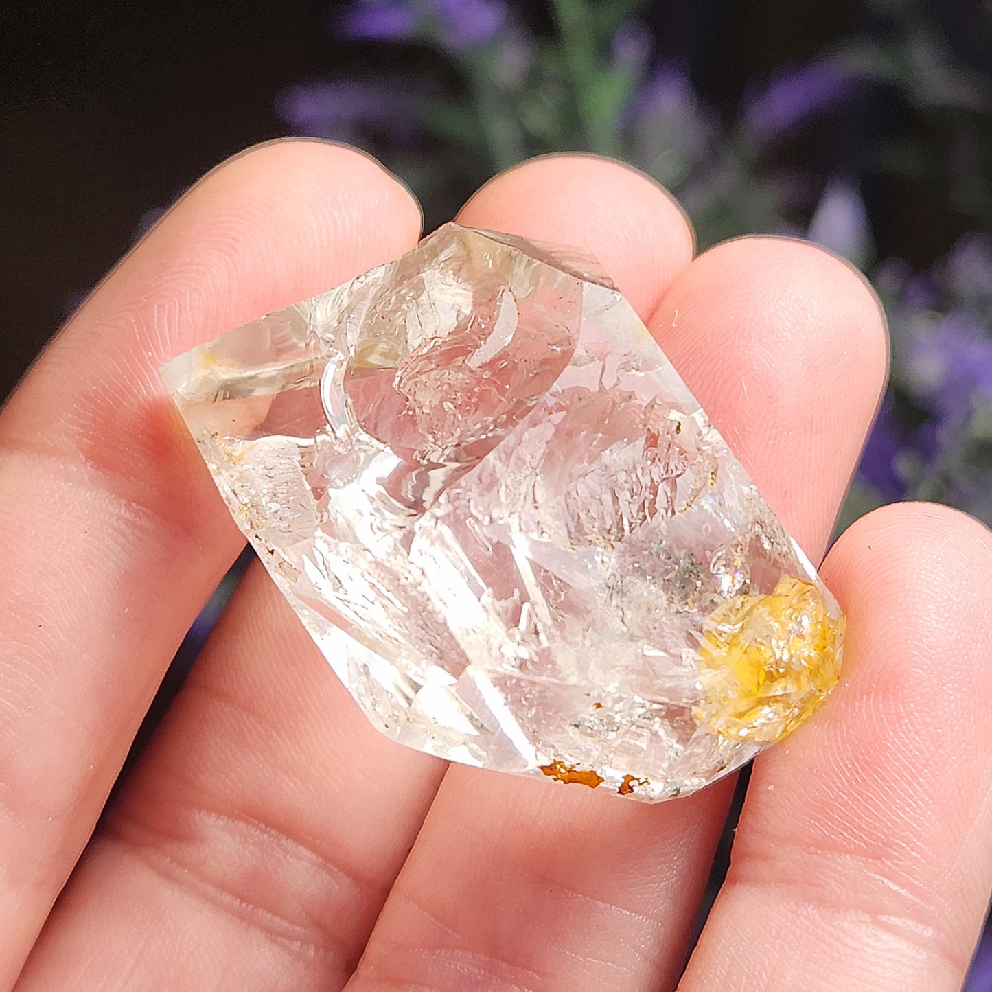 Golden Herkimer Diamond Crystal