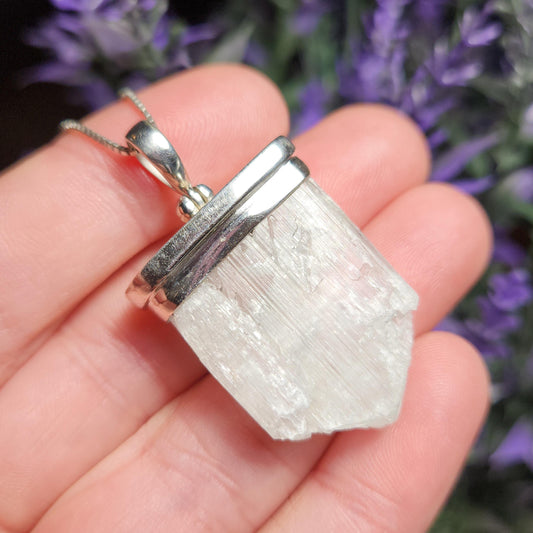 Colorless Kunzite Pendant