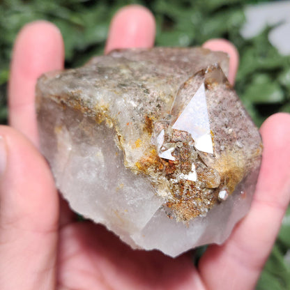 Garden Quartz Crystal 186g, Brazilian Lodolite Specimen