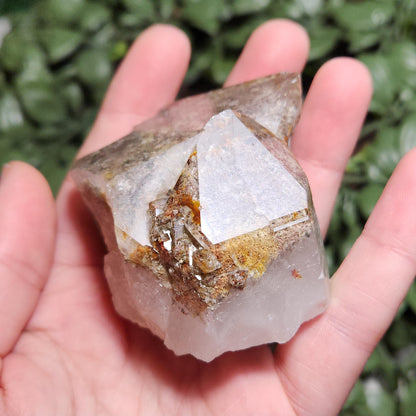 Garden Quartz Crystal 186g, Brazilian Lodolite Specimen