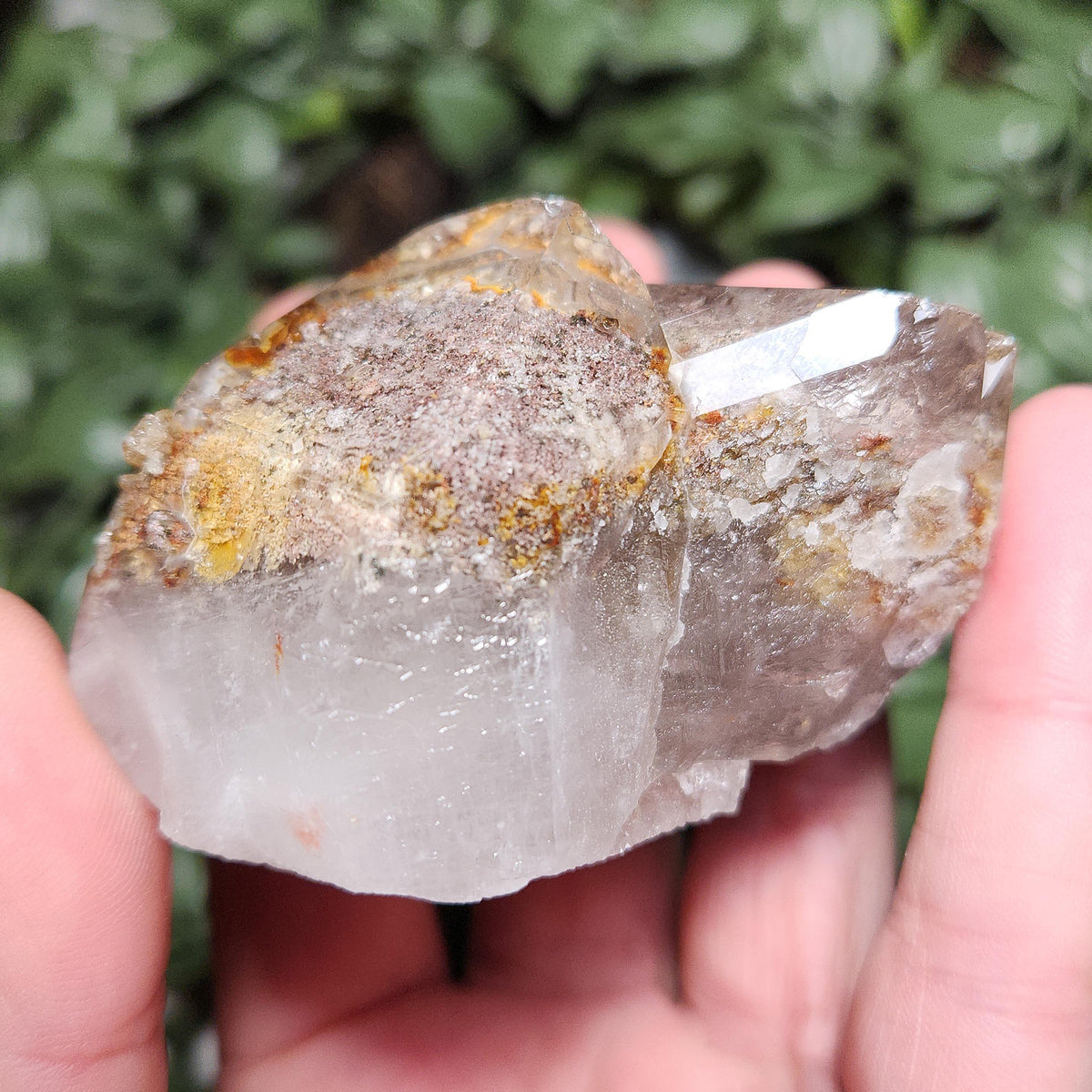 Garden Quartz Crystal 186g, Brazilian Lodolite Specimen