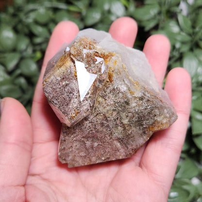 Garden Quartz Crystal 186g, Brazilian Lodolite Specimen