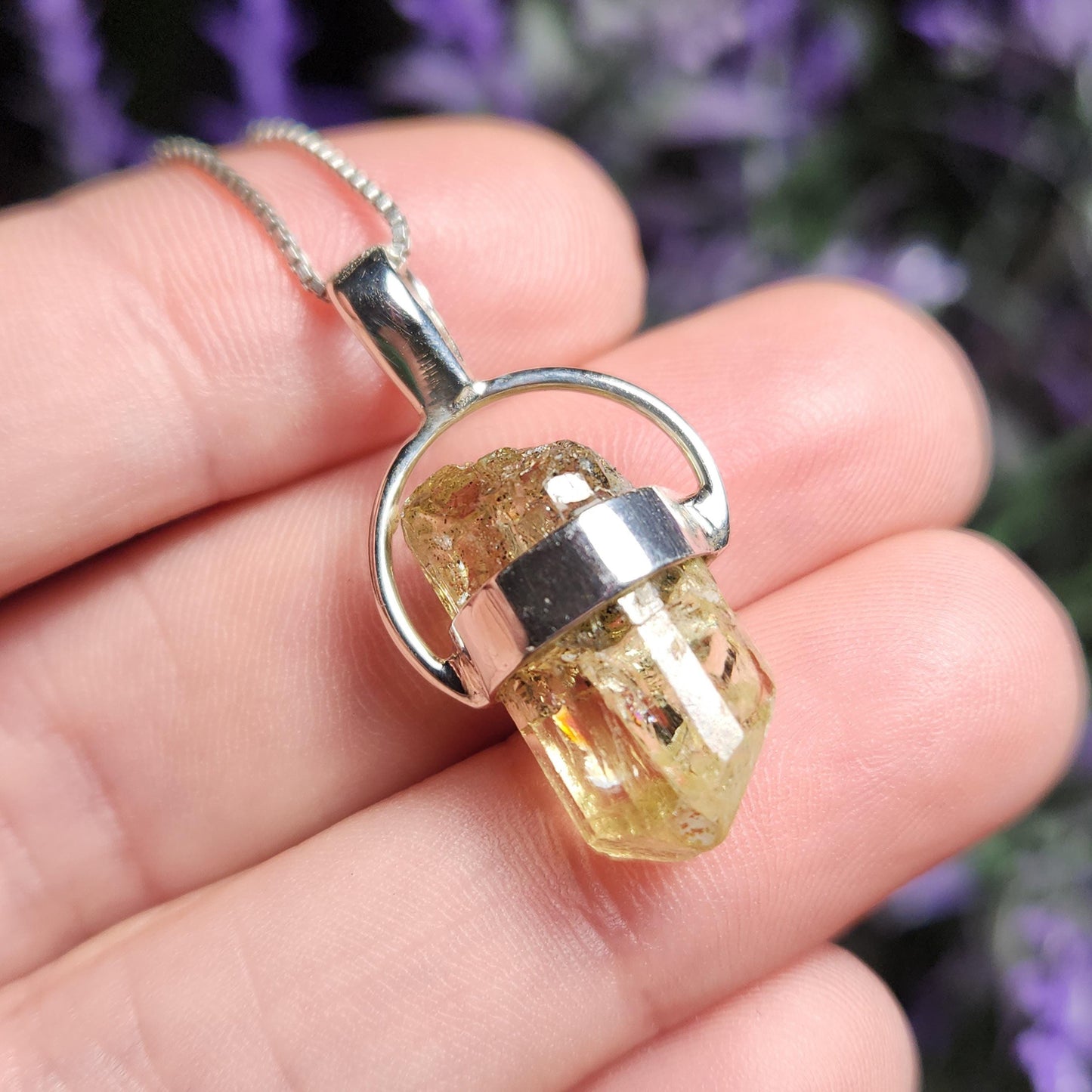 Golden Apatite Pendant