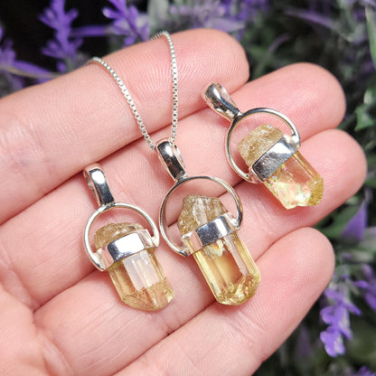 Golden Apatite Pendant