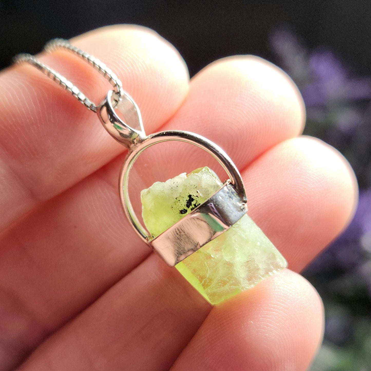 Terminated Peridot Pendant