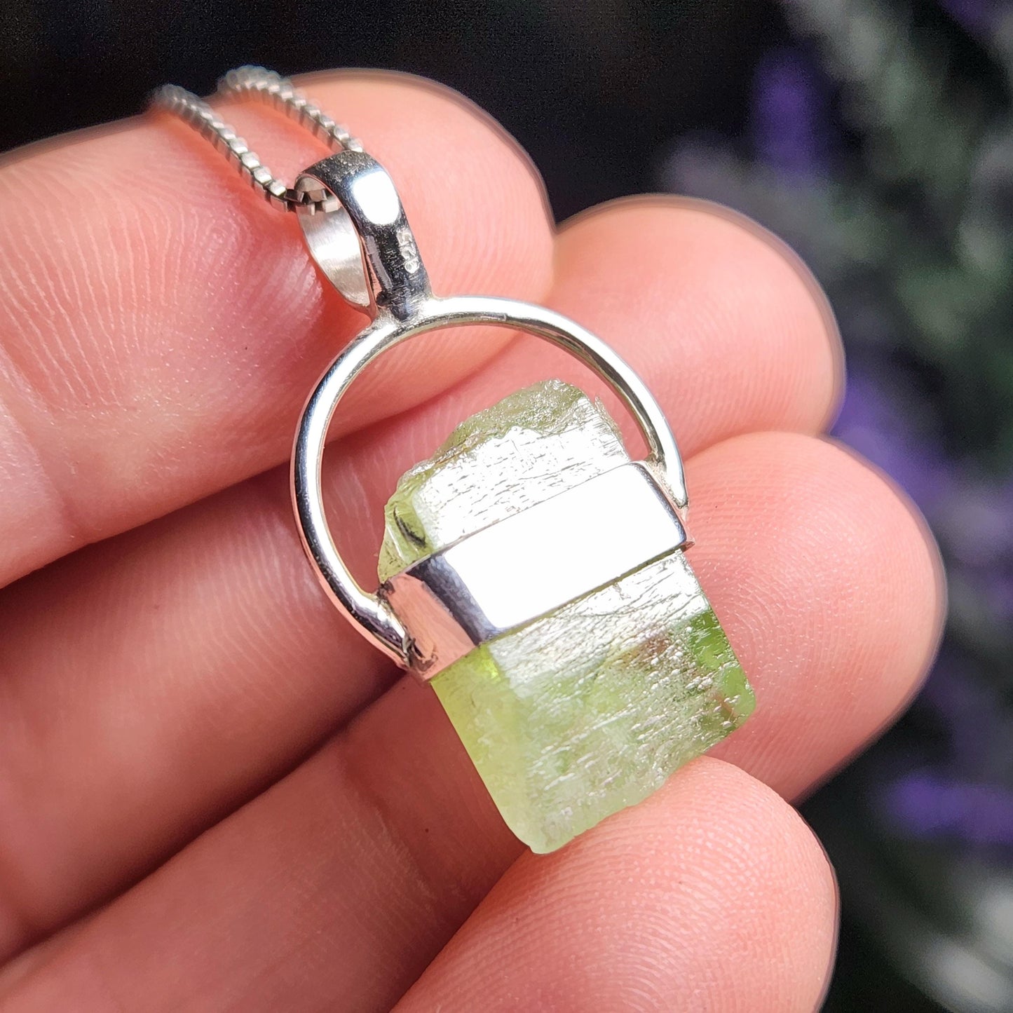 Terminated Peridot Pendant