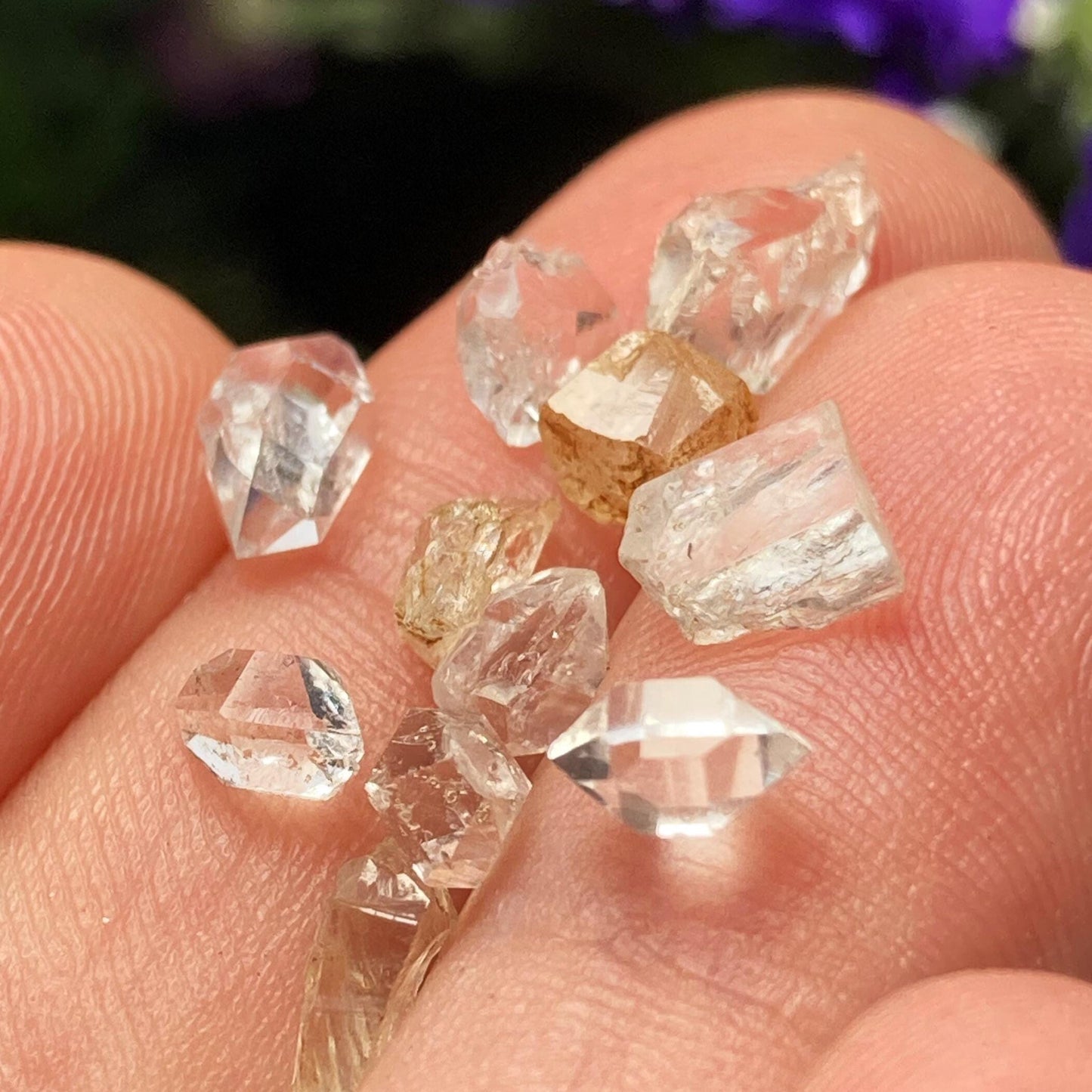 Phenacite & Herkimer Diamond Pendant