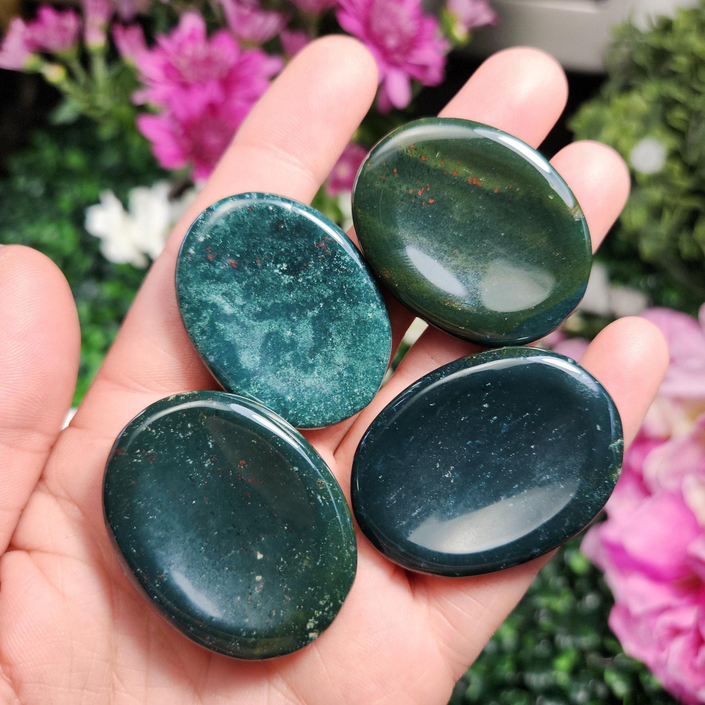 Bloodstone Worry Stone