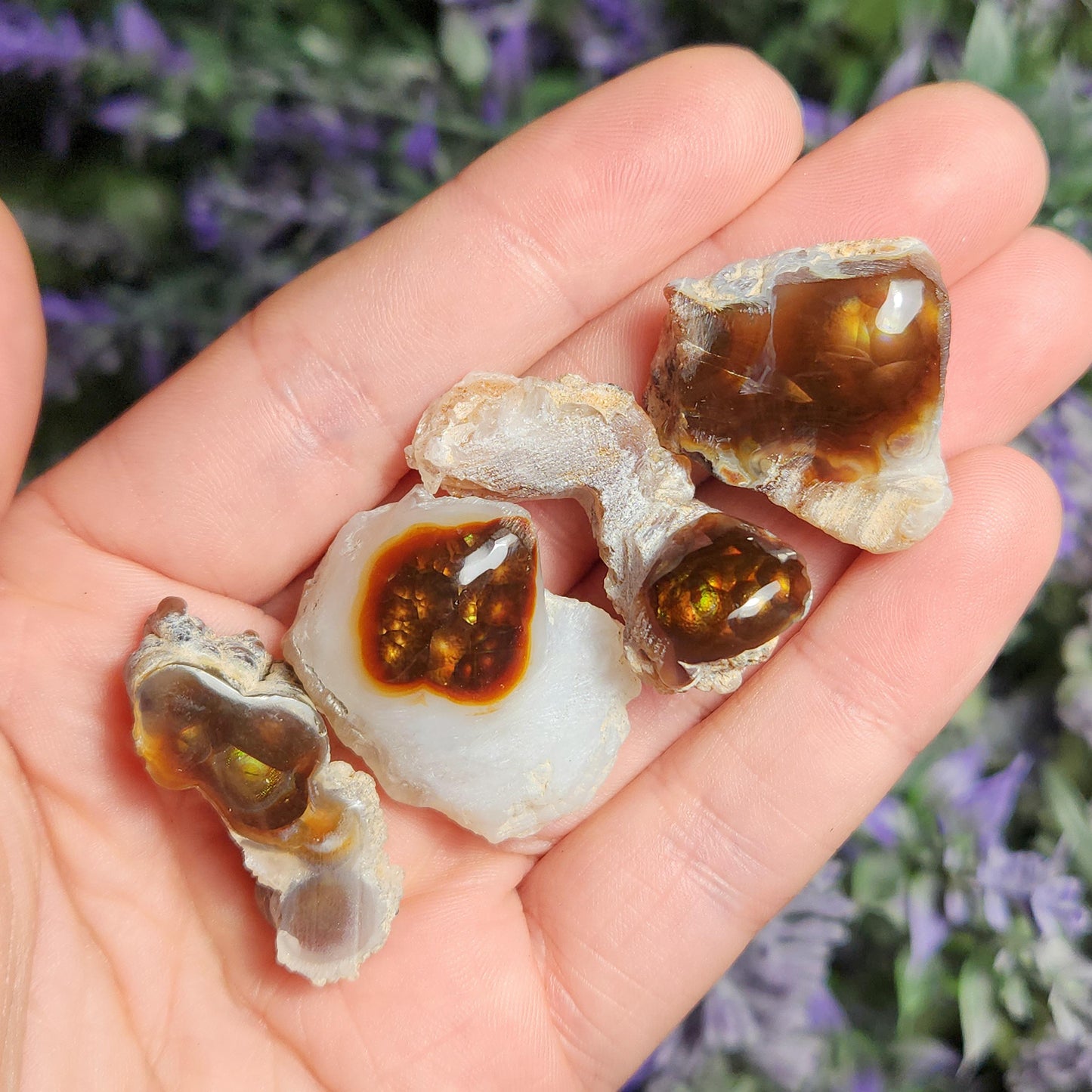 Mexican Fire Agate Specimen, Polished Natural Fire Agate from Mexico