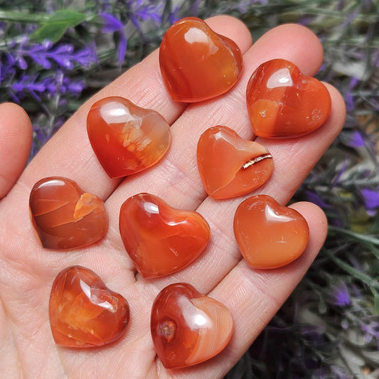 Carnelian Heart Carving