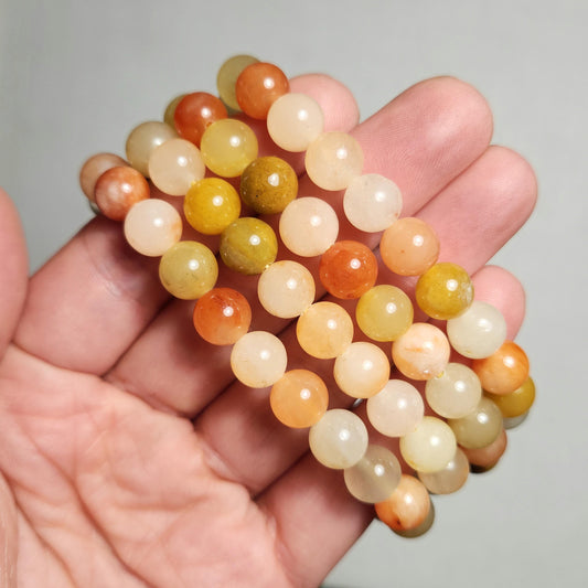 Golden Silk Jade Bracelet