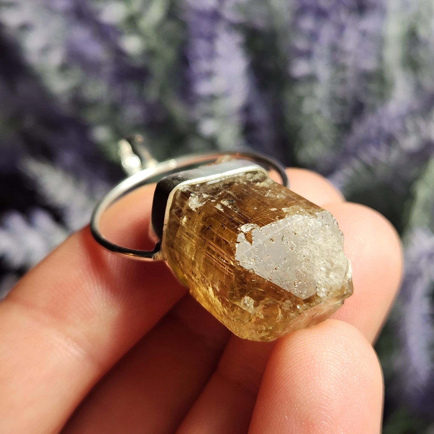 Golden Scapolite Pendant