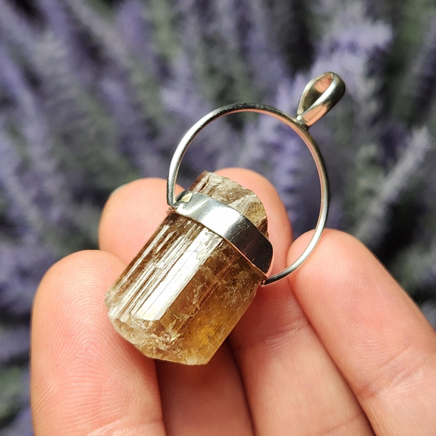 Golden Scapolite Pendant