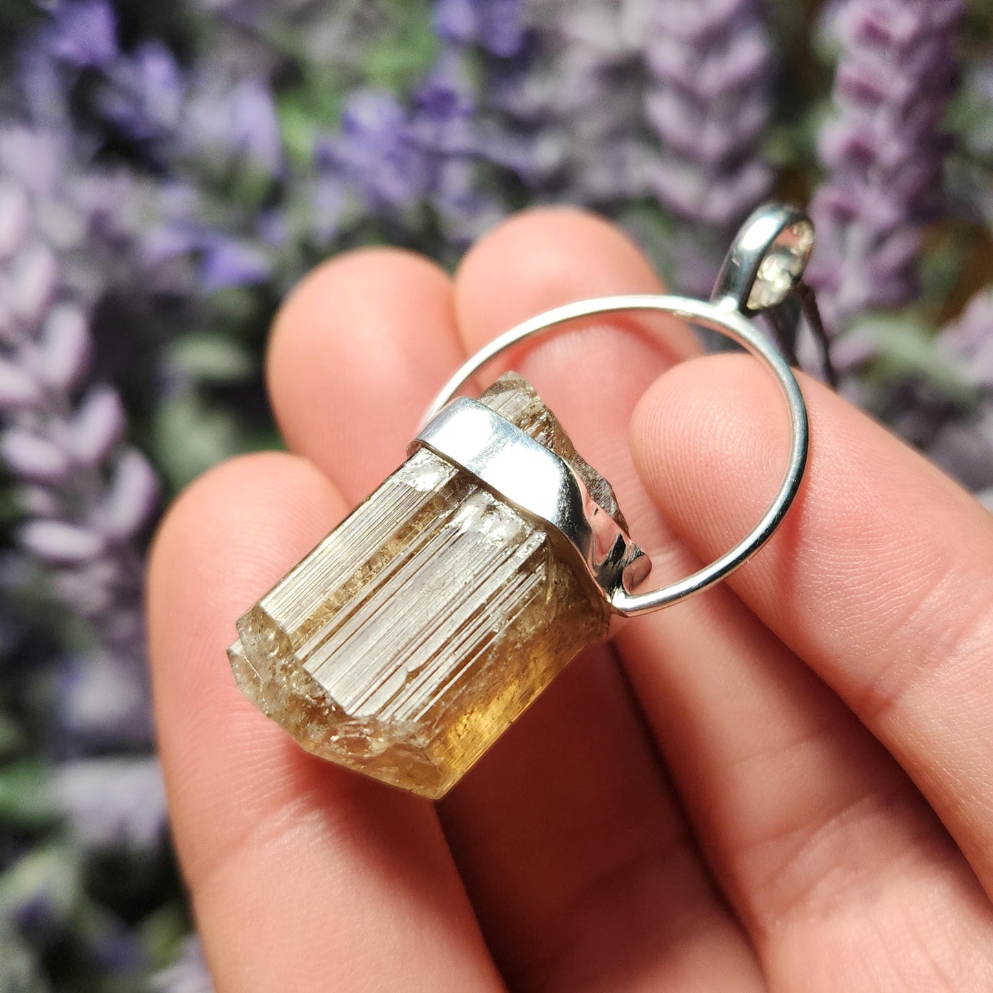 Golden Scapolite Pendant