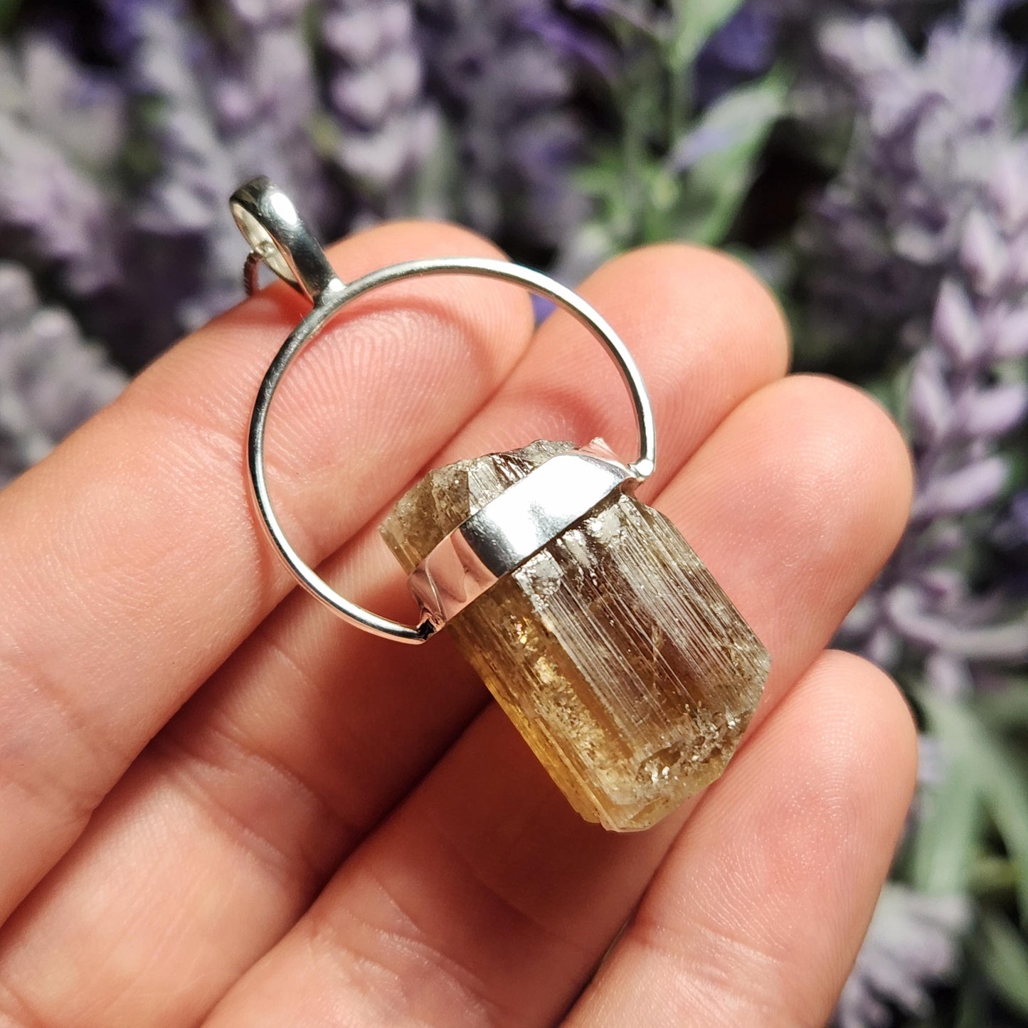 Golden Scapolite Pendant