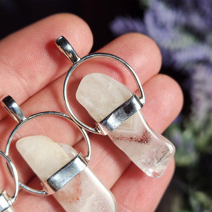 Lepidocrocite Phantom Quartz Pendant
