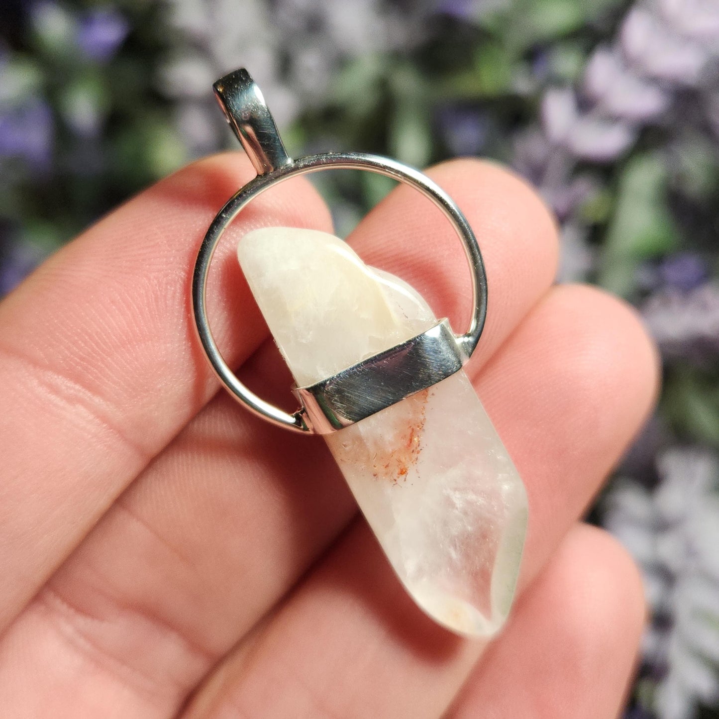 Lepidocrocite Phantom Quartz Pendant
