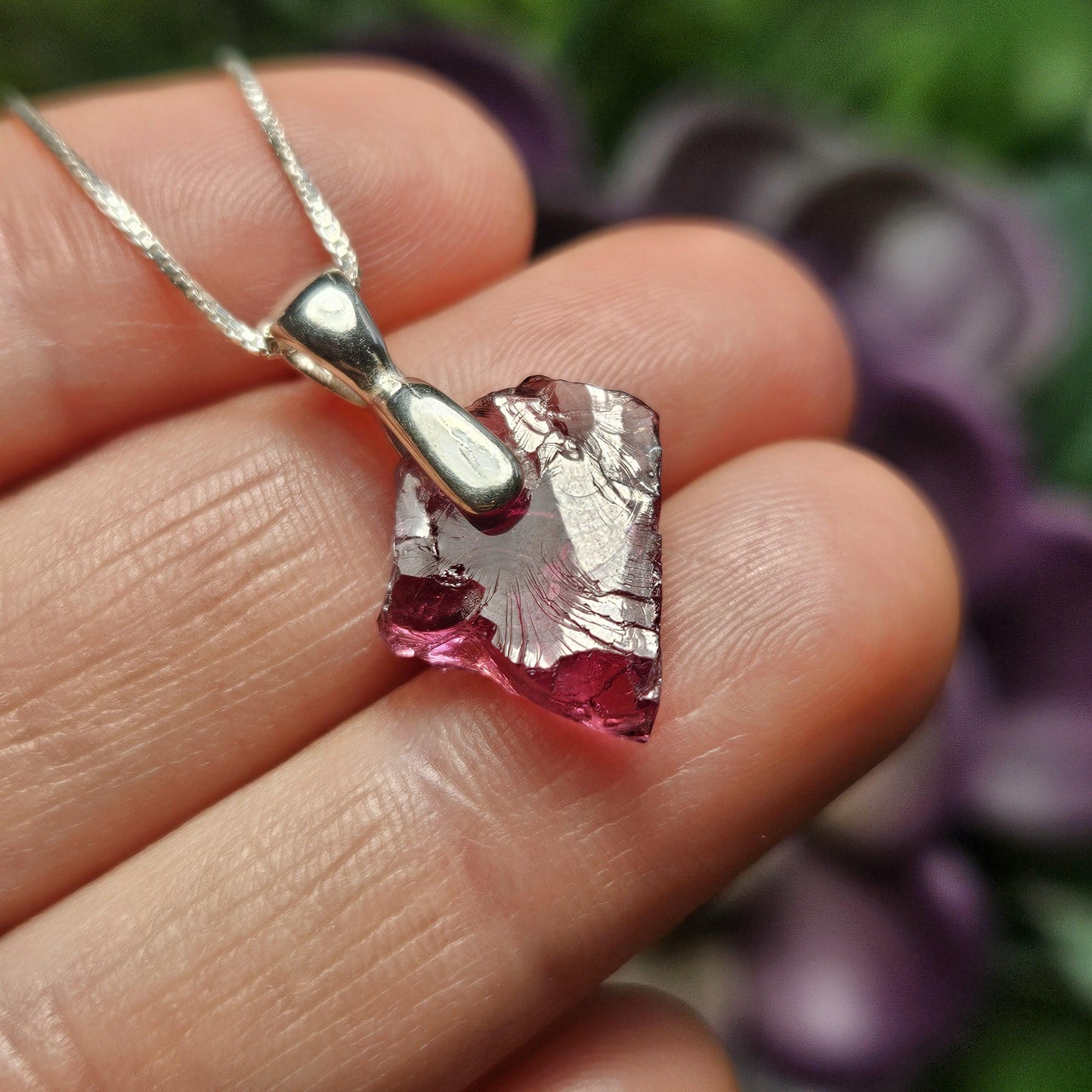 Raspberry Garnet Pendant