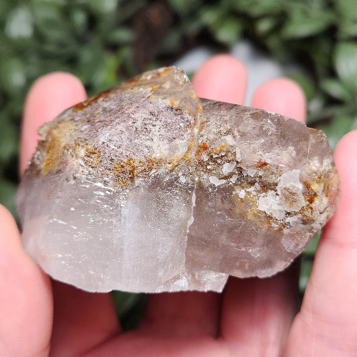 Garden Quartz Crystal 186g, Brazilian Lodolite Specimen