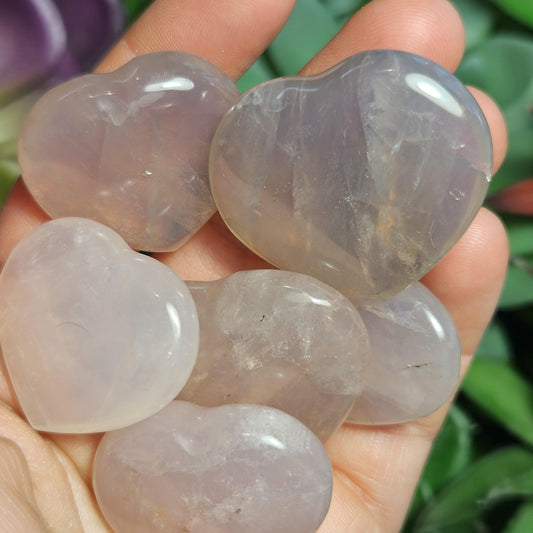 Blue Rose Quartz Heart