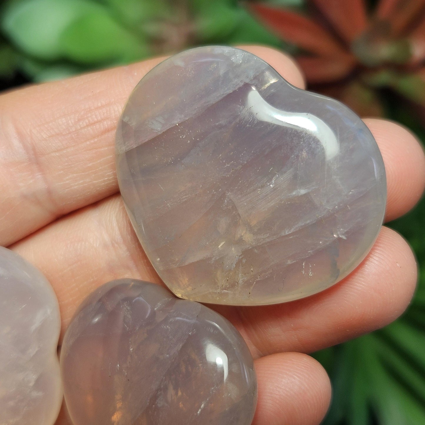 Blue Rose Quartz Heart