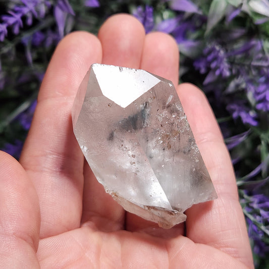 Fibrous Blue Tourmaline in Quartz