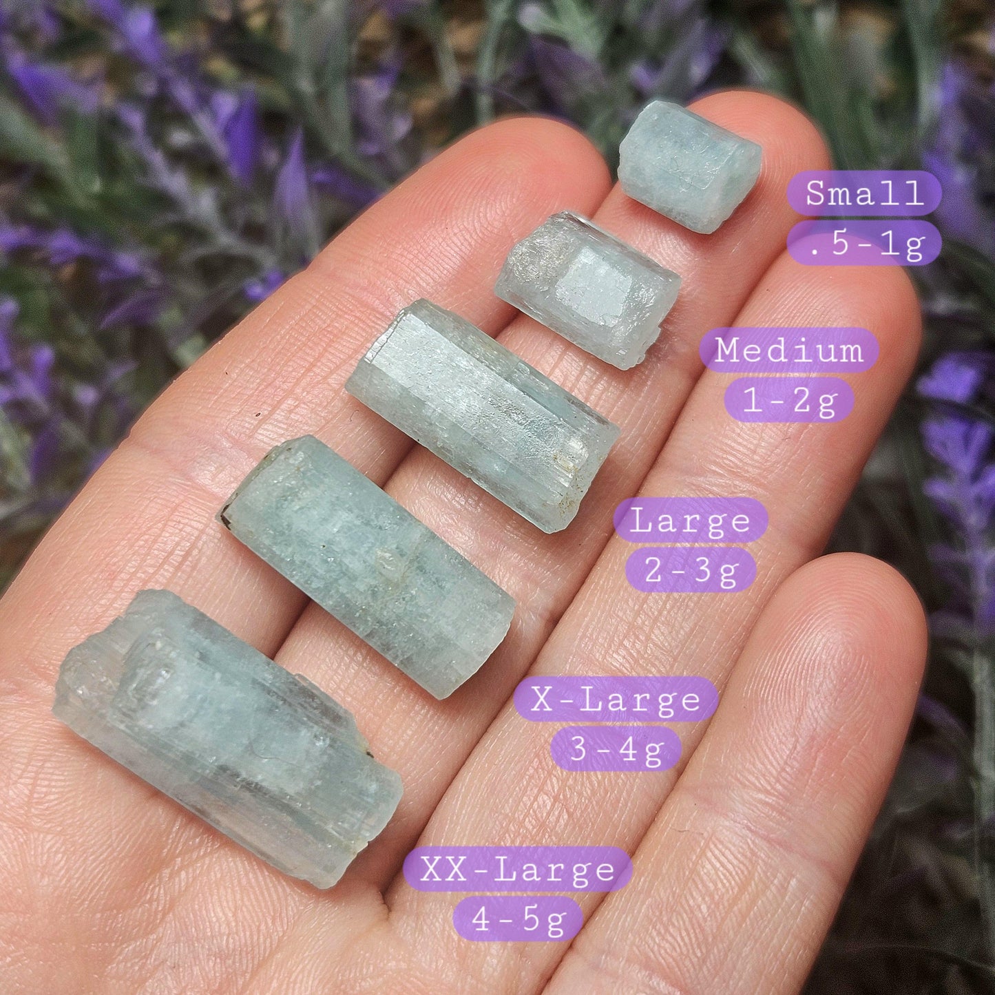 Blue Aquamarine Crystal