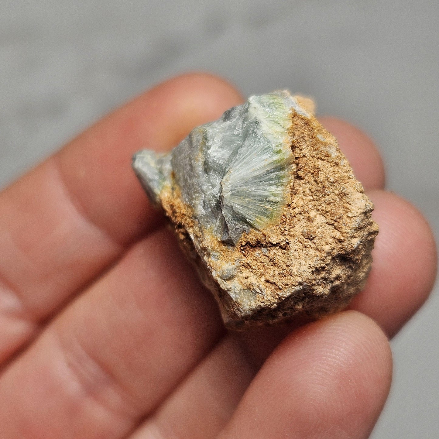 Wavellite Crystal Specimen, Raw Radial Arkansas Stone