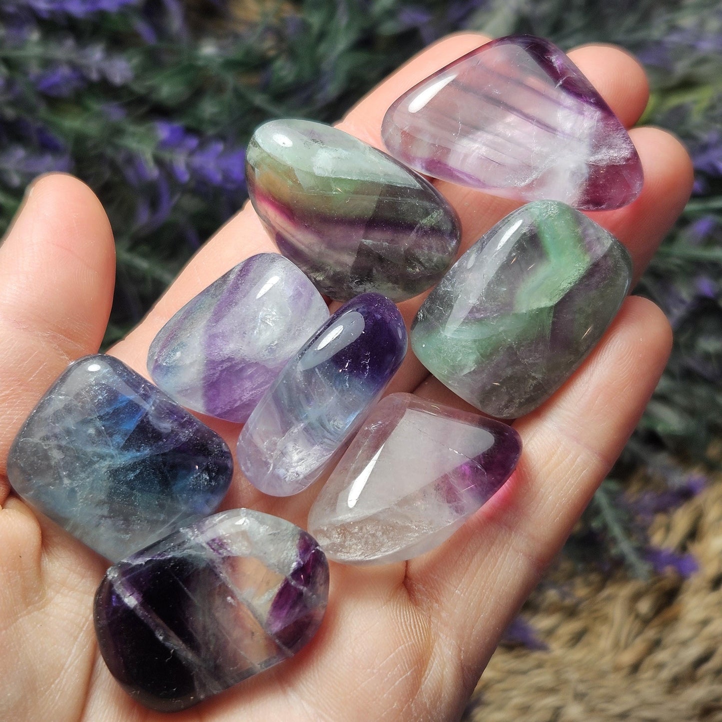 Rainbow Fluorite Crystal