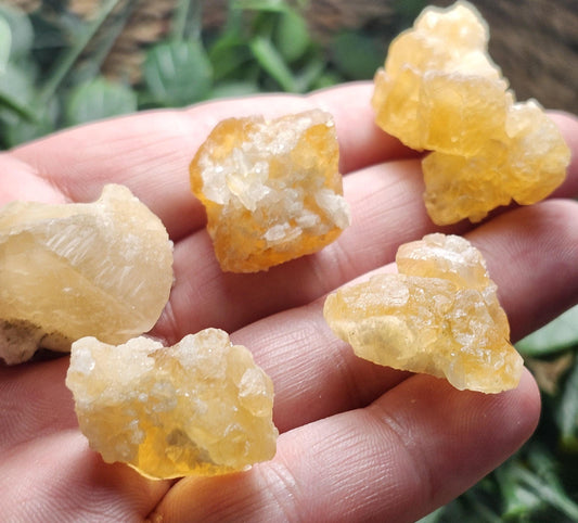 Yellow Fluorite Cluster