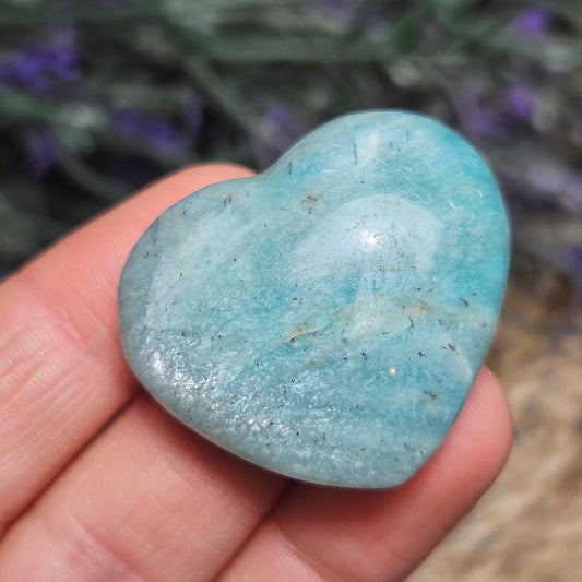 Amazonite Crystal Heart