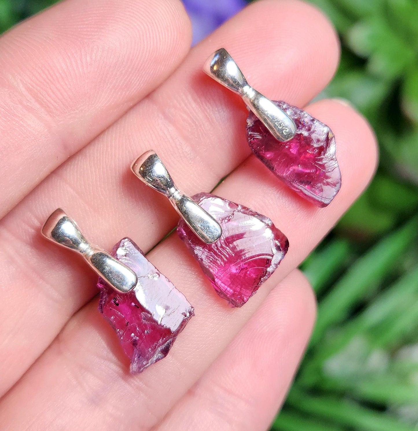 Raspberry Garnet Pendant