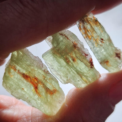 Green & Orange Kyanite Crystal