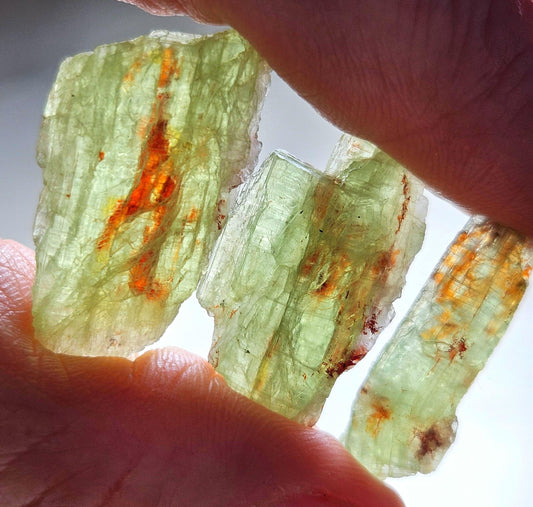 Green & Orange Kyanite Crystal
