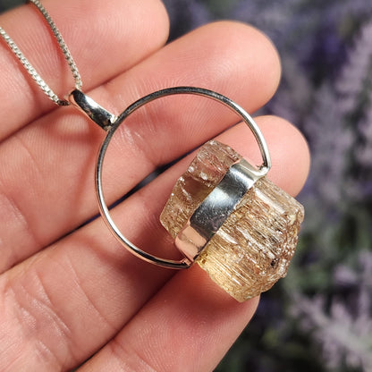 Golden Scapolite Pendant